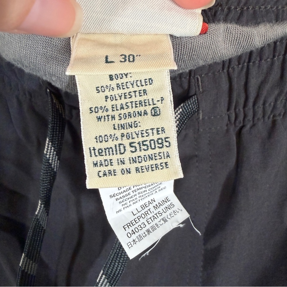 L.L.Bean Men's Multisport Knit Lined Pants Black Large 30” - Picture 7 of 10